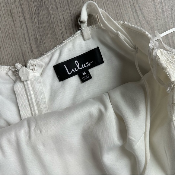 Lulus Vallene White Lace Sleeveless Dress - Picture 8 of 8